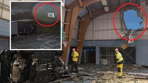 Stravična nesreća fudbalera u Belgiji: Letio automobilom kroz zrak, pa kroz zid uletio u dvoranu