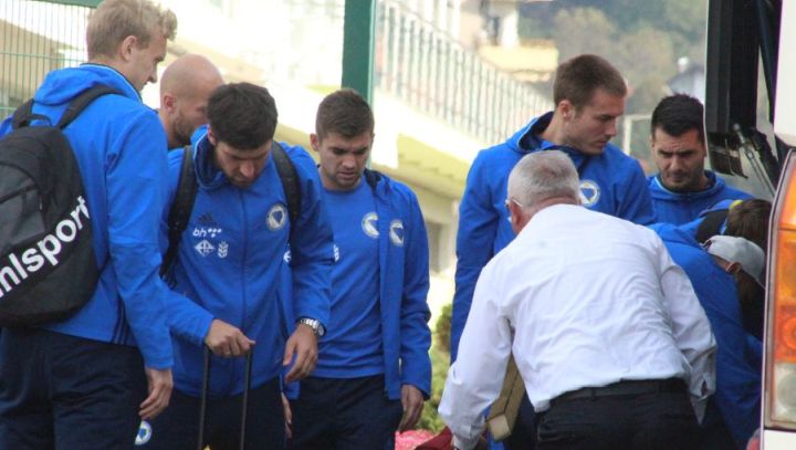 Nogometaši Bosne i Hercegovine stigli u Zenicu