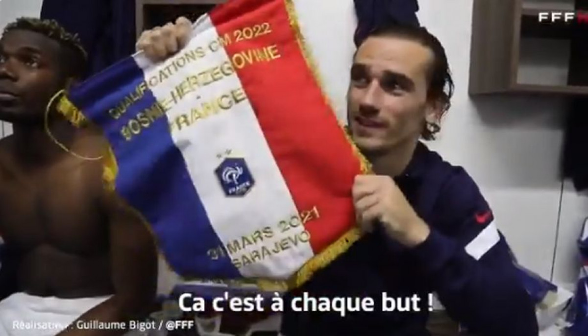 Francuzi objavili video iz svlačionice na Grbavici, a u centru pažnje je Antoine Griezmann