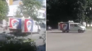 Kombi s razglasom kruži po Banjaluci, a poruka za navijače Borca je jasna