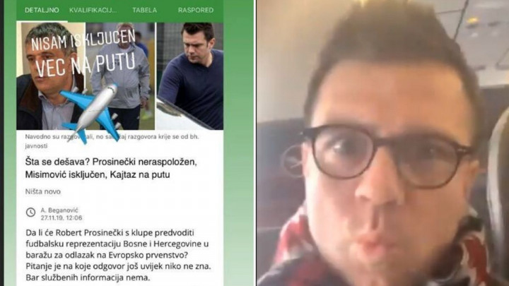 Misimović reagovao: Nisam isključen, evo u avionu sam