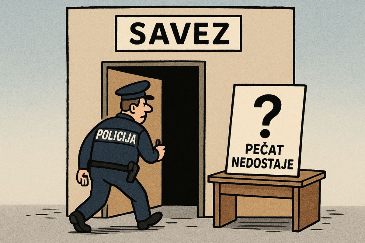 Ermin Čolpa se razbolio, pečata nema, ali su na vratima FS Kantona Sarajevo policijski službenici Ermin Čolpa se razbolio, pečata nema, ali su na vratima FS Kantona Sarajevo policijski službenici