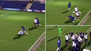Drinkwater udario 16-godišnjeg igrača Tottenhama, a onda je nastao haos na terenu