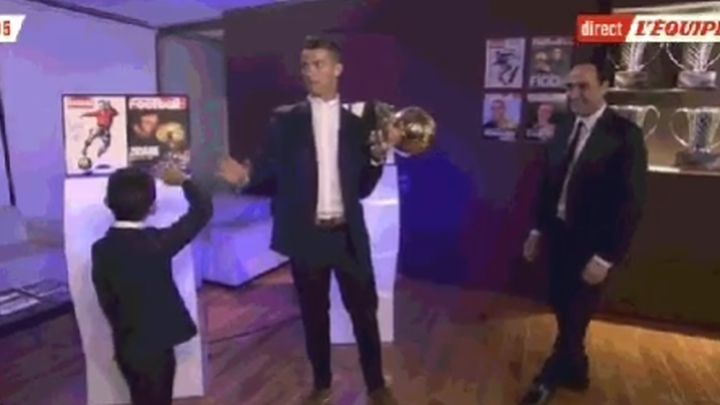 Reakcija Ronaldovog sina na Zlatnu loptu obišla svijet
