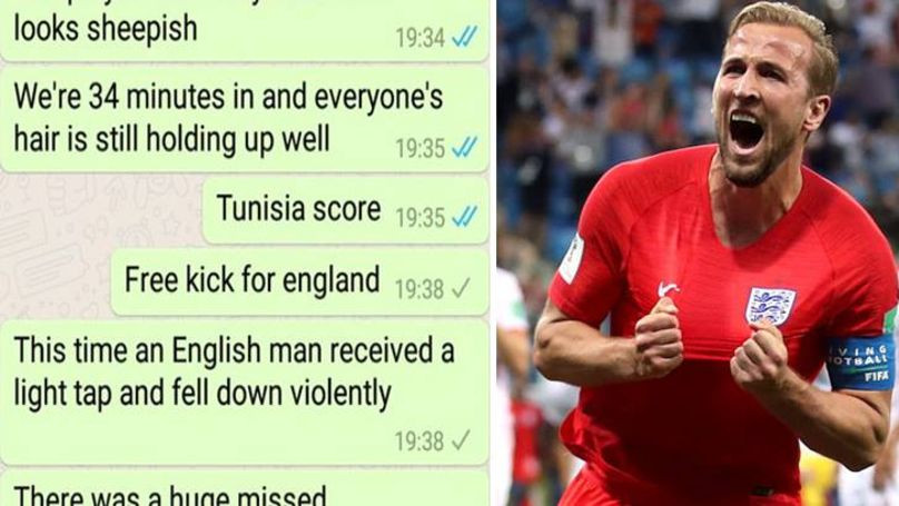 Treba je ženiti: Momku porukama javljala dešavanja s meča Engleska-Tunis