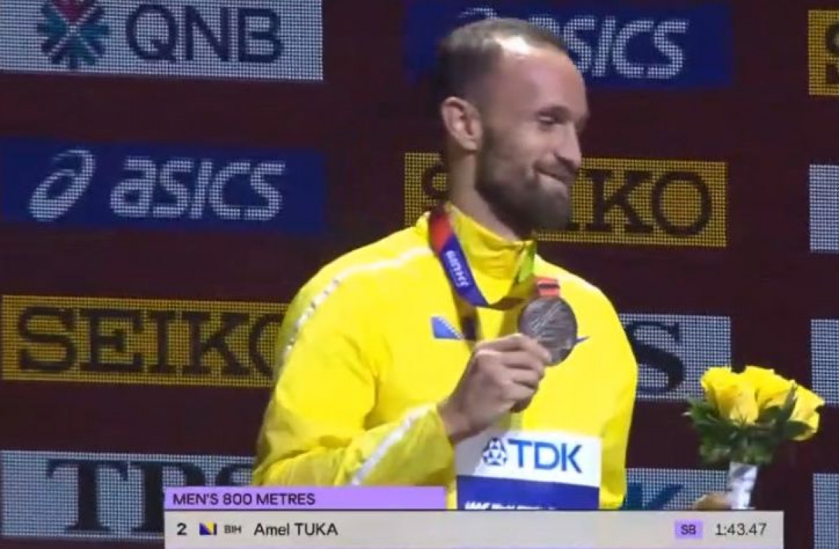 Amel Tuka na dodjeli medalja nije skidao osmijeh s lica