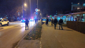 Korteo navijača Ukrajine kroz srce Zenice 