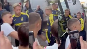 Navijač Arsenala provocirao Mudryka, a onda je dobio brutalan odgovor od Ukrajinca