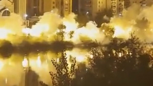 U bh. gradu je gorilo za rođendan FK Partizan