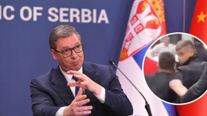 Srbi uočili sina Aleksandra Vučića među huliganima: "Brani dijete srpstvo o našem trošku, sramota"