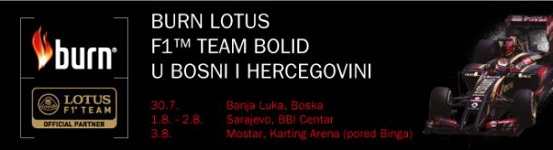 Burn bolid Formule 1 dovodi u Bosnu i Hercegovinu