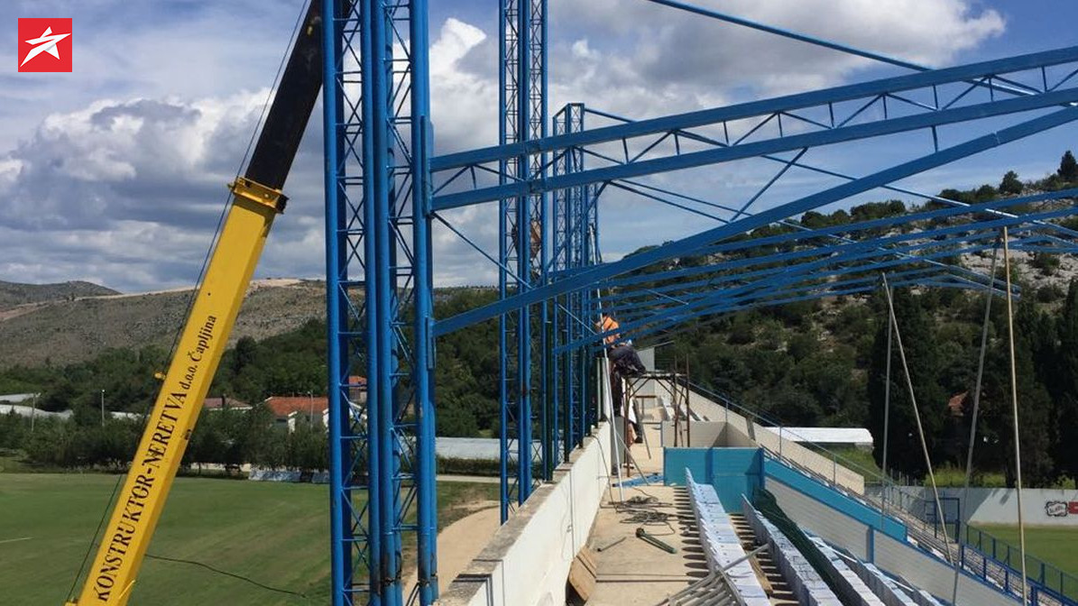 Počela obnova krova na stadionu NK GOŠK