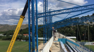 Počela obnova krova na stadionu NK GOŠK