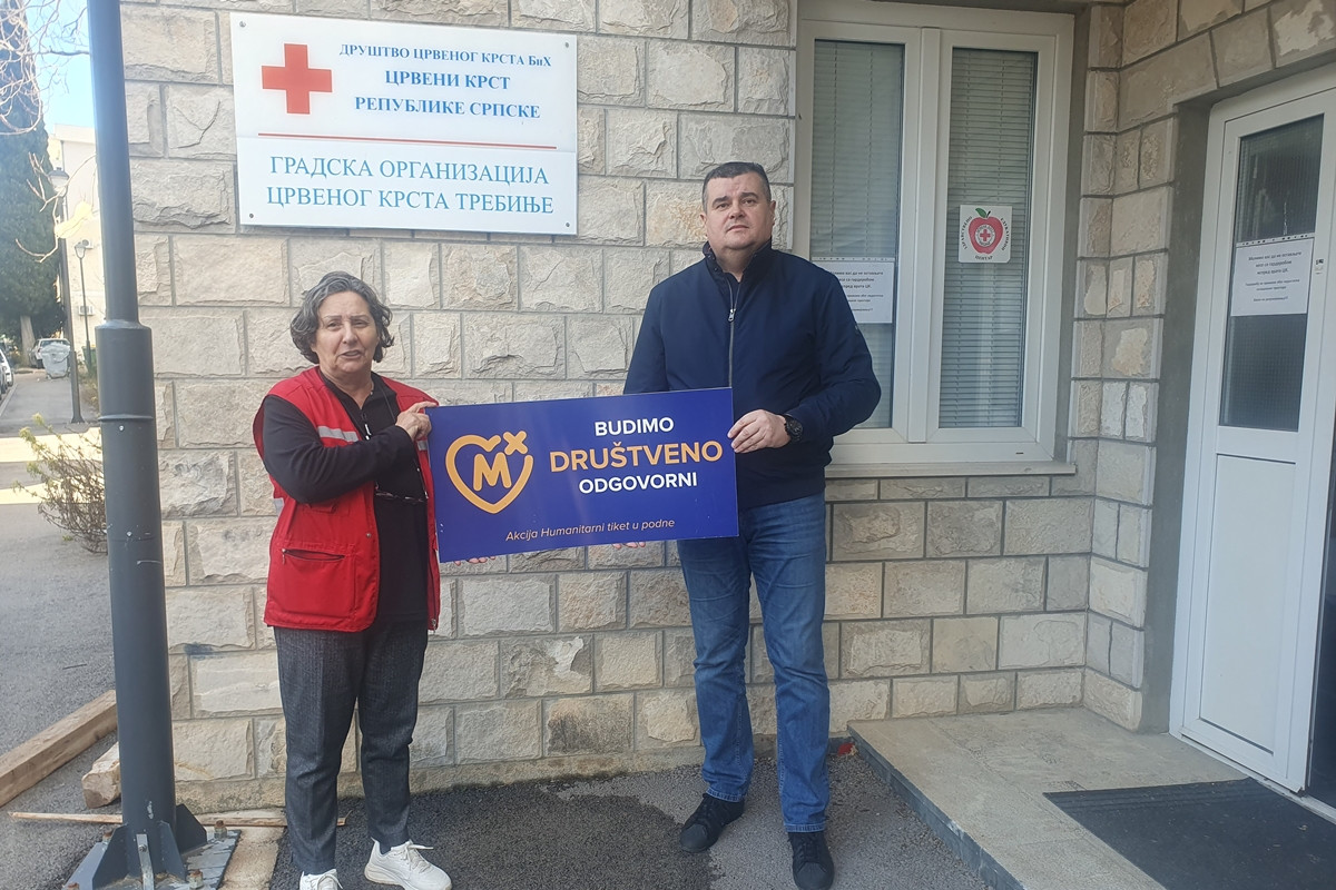 Humanitarni tiket iz Mozzarta za Crveni krst Trebinje
