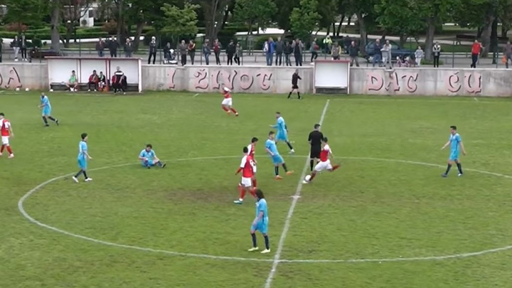 Bivši igrač Slavije žari i pali trećom ligom u Hrvatskoj: Nemanja Šešlija zabio gol s centra