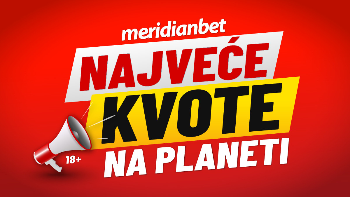 Sportska kladionica Meridian – najveće kvote na planeti: WEST HAM 2.20, LEICESTER 2.90, MONACO 2.50! Sportska kladionica Meridian – najveće kvote na planeti: WEST HAM 2.20, LEICESTER 2.90, MONACO 2.50!