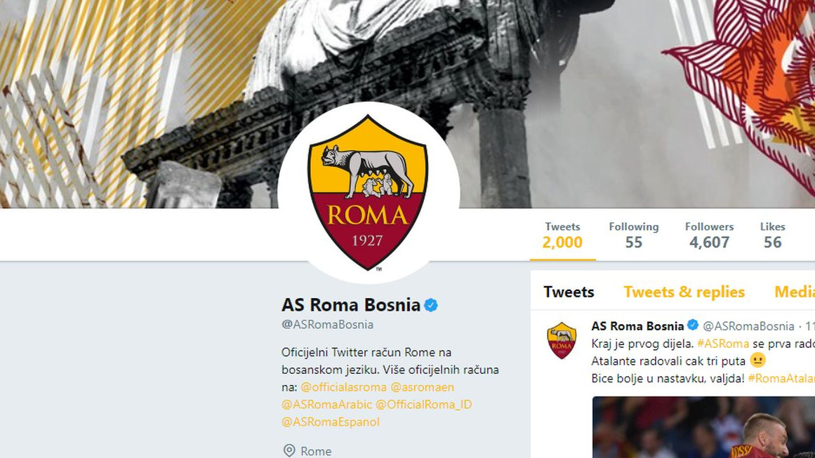 Admin Rominog Twittera na bosanskom jeziku večeras dominira