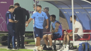 Argentinski navijači su bili presretni kada su vidjeli ko je pred finale trenirao sa reprezentacijom