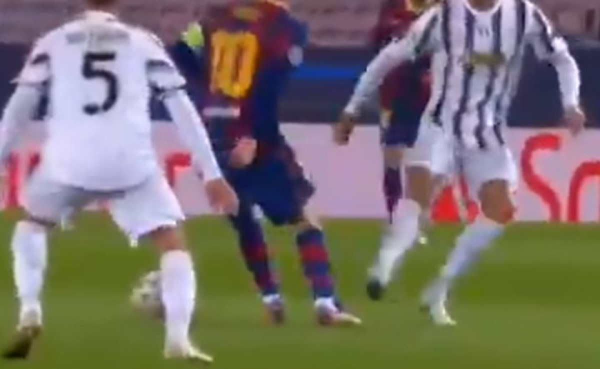 Messi fantastičnim driblingom "izbacio" Ronalda, a onda dobio po nogama