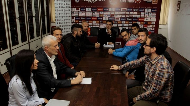 Delegacija Sindikata fudbalera BiH u posjeti FK Sarajevo