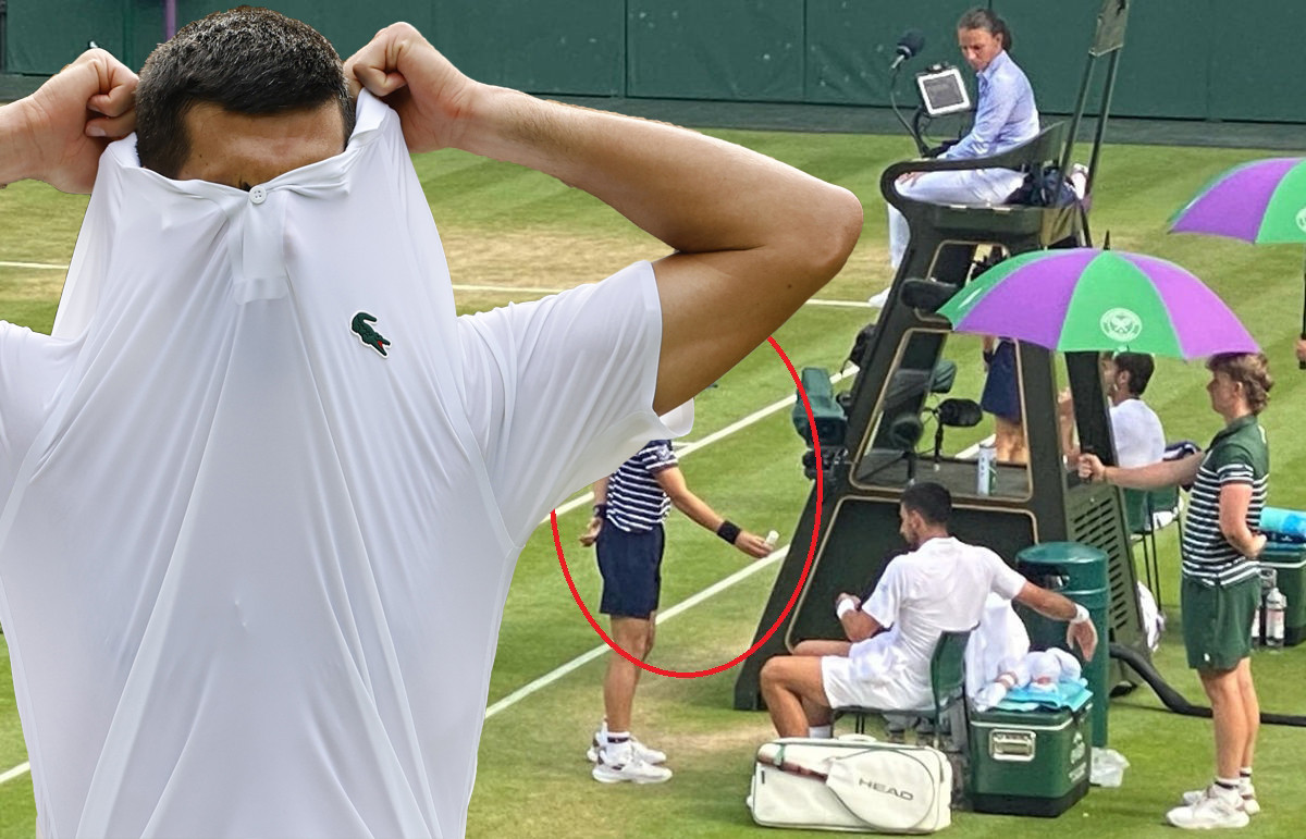 Nerealna scena na Wimbledonu: Sakupljač loptica prilazi Đokoviću, sudija sve posmatra, a onda... Nerealna scena na Wimbledonu: Sakupljač loptica prilazi Đokoviću, sudija sve posmatra, a onda...