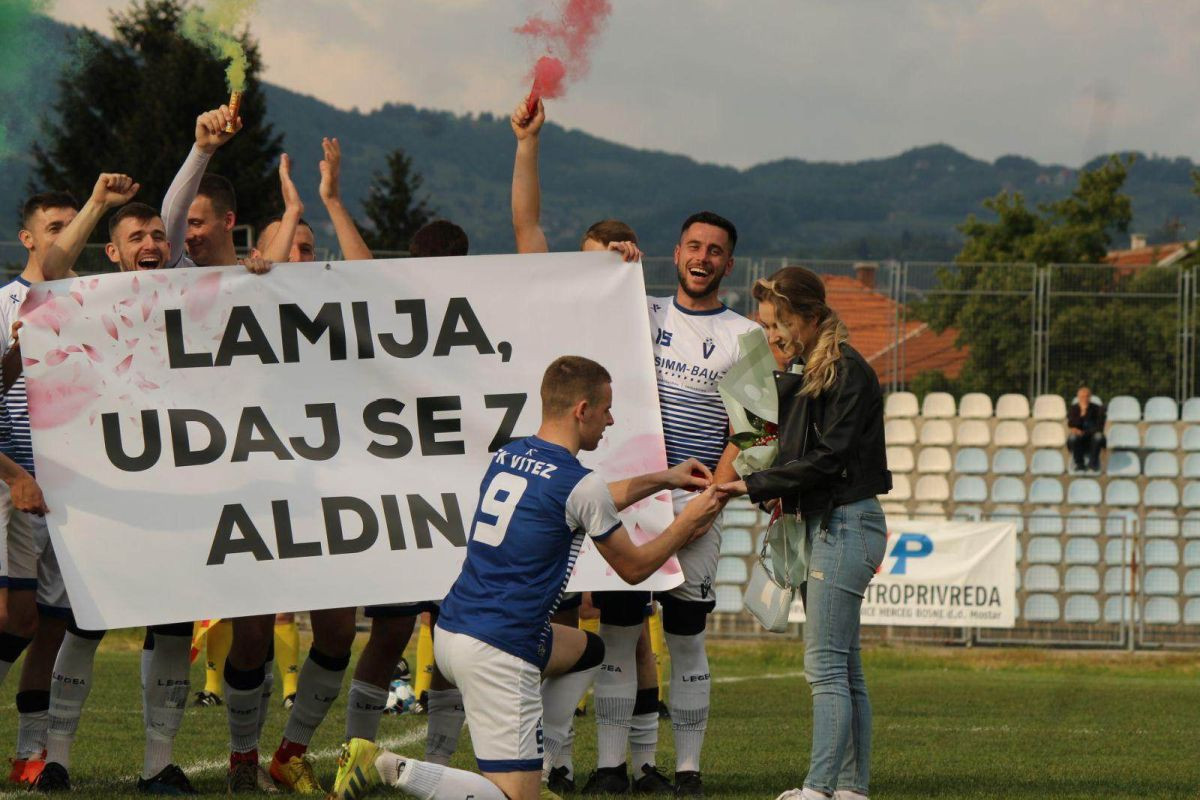 Emotivne scene na stadionu u Vitezu: Aldin i Lamija će sigurno pamtiti jučerašnji dan