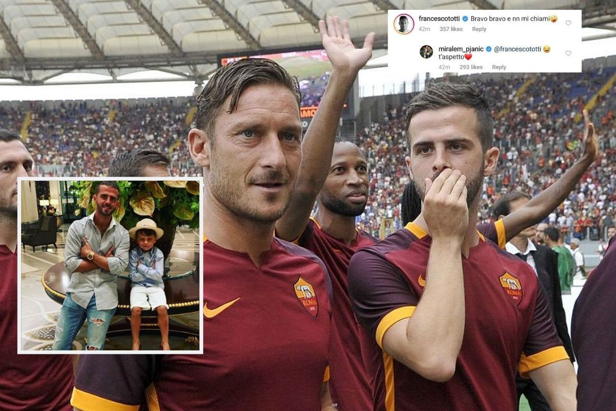 Pjanić objavio fotografiju sa sinom, Totti se nije uspio sudržati da ne komentariše