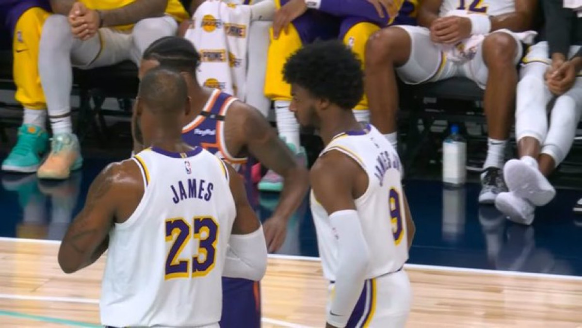 LeBron James i njegov sin Bronny su sinoć ispisali historiju NBA