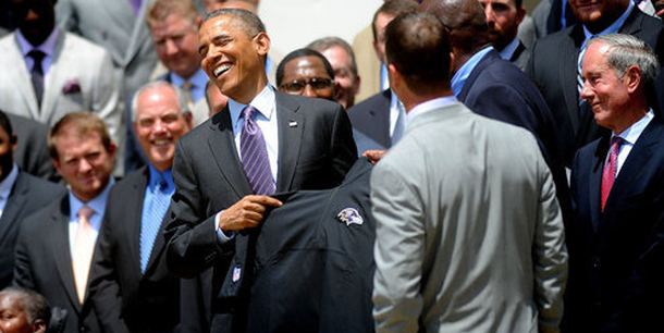Obama u Bijeloj kući ugostio Baltimor Ravense