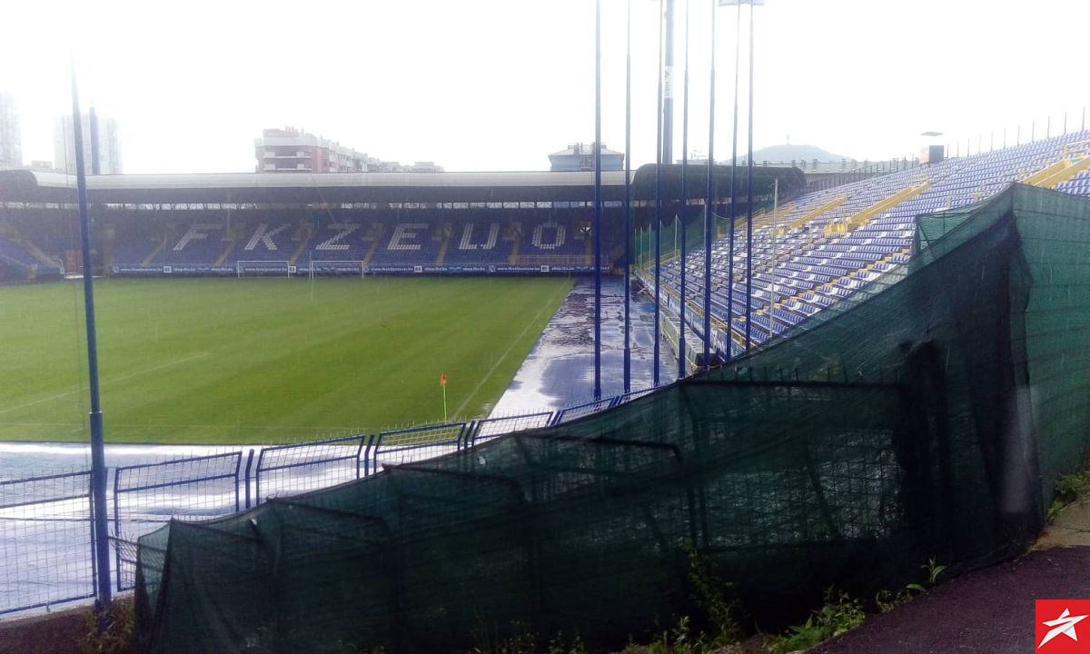 Trening Zmajeva otkazan zbog vremenskih neprilika: Pogledajte kako izgleda stadion Grbavica