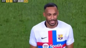 Aubameyangova reakcija najbolje pokazuje da je sinoć odigrao posljednji meč za Barcelonu