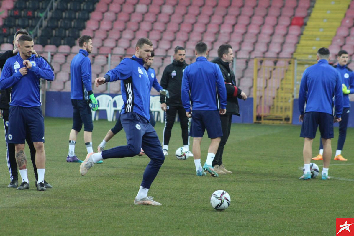 Reprezentacija BiH na Bilinom polju odradila posljednji trening pred meč protiv Gruzije