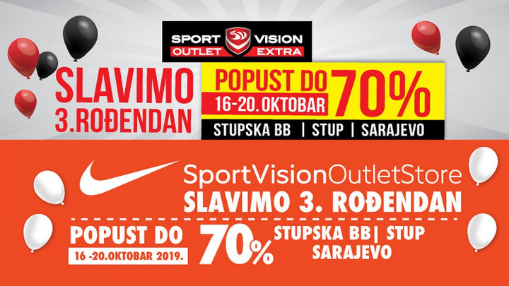 3. rođendan - Sport Vision Outleti na Stupu