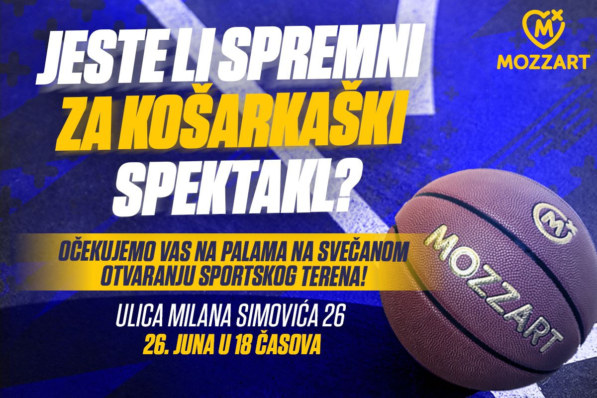 Kompanija Mozzart i Željko Rebrača otvaraju sportski teren na Palama