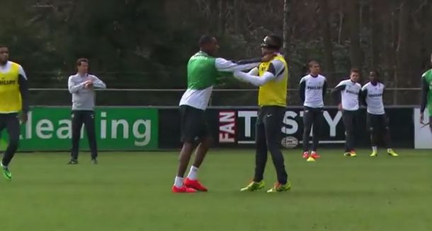 Tuča na treningu PSV-a
