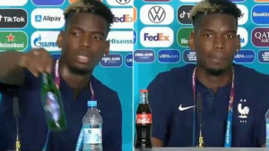 Francuz ima jasan razlog za to: Paul Pogba na press konferenciji sklonio bocu piva sa stola