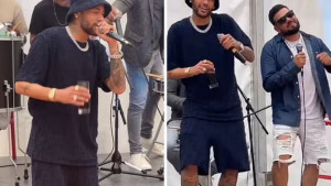 Neymar organizovao kućnu zabavu za proslavu titule, a onda uzeo mikrofon u ruke i napravio show
