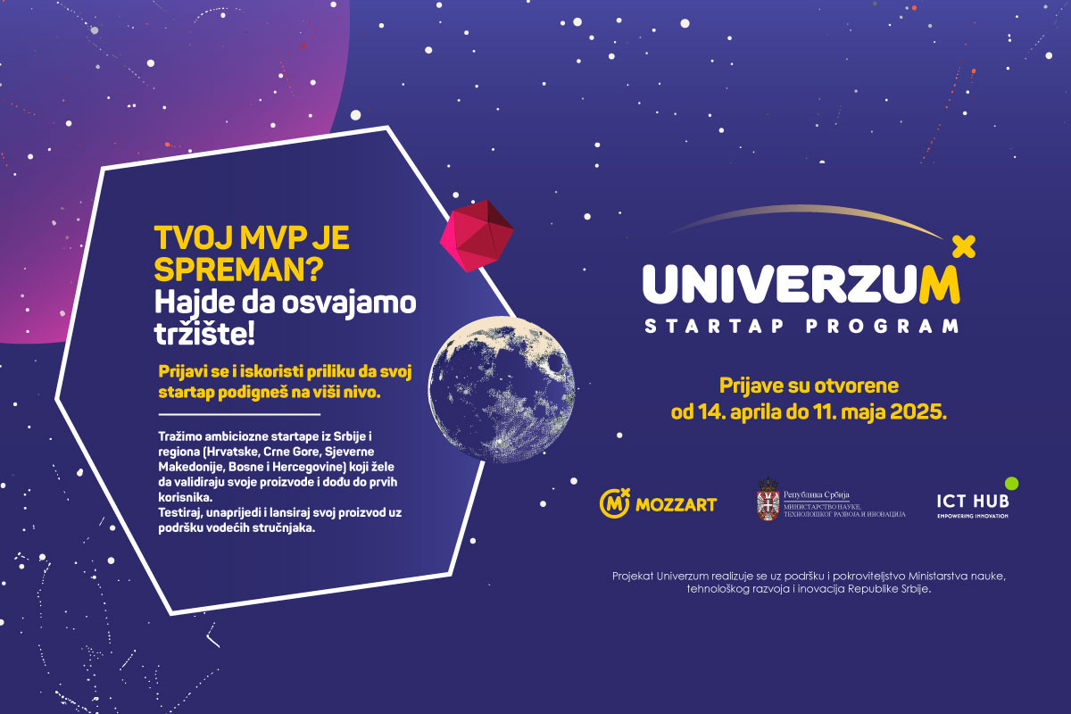 START(AP)UJE NOVI UNIVERZUM: Kompanija Mozzart pokreće četvrti ciklus startap programa START(AP)UJE NOVI UNIVERZUM: Kompanija Mozzart pokreće četvrti ciklus startap programa