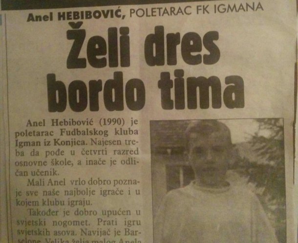 Hebibović je dres Sarajeva sanjao još kao dječak