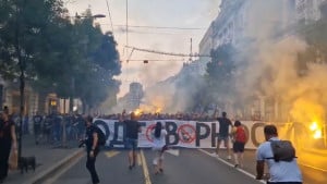 Grobari "zapalili" Beograd!