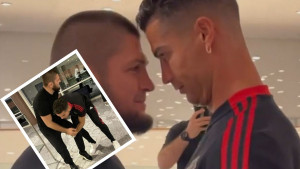 Susret oči u oči: Sučevljavanje Khabiba i Ronalda izazvalo dosta pažnje, bilo je lažne napetosti