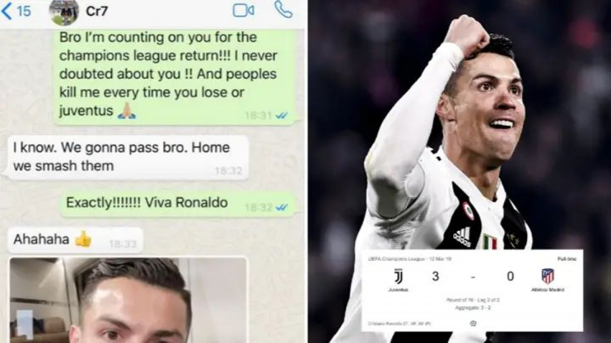 Bivši saigrač objavio poruke s Ronaldom pet dana prije utakmice: "Zato je on najbolji na svijetu"