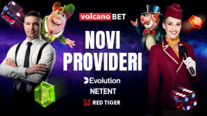 Evolution, Red Tiger i NetEnt na volcanobet.ba
