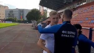 Vladan Danilović se oprostio od saigrača na treningu Borca