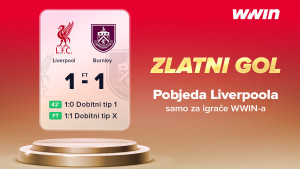 Zlatni gol WWIN-a: Sigurna leđa za vaše tikete! Pobjeda Liverpoola bez obzira na remi!