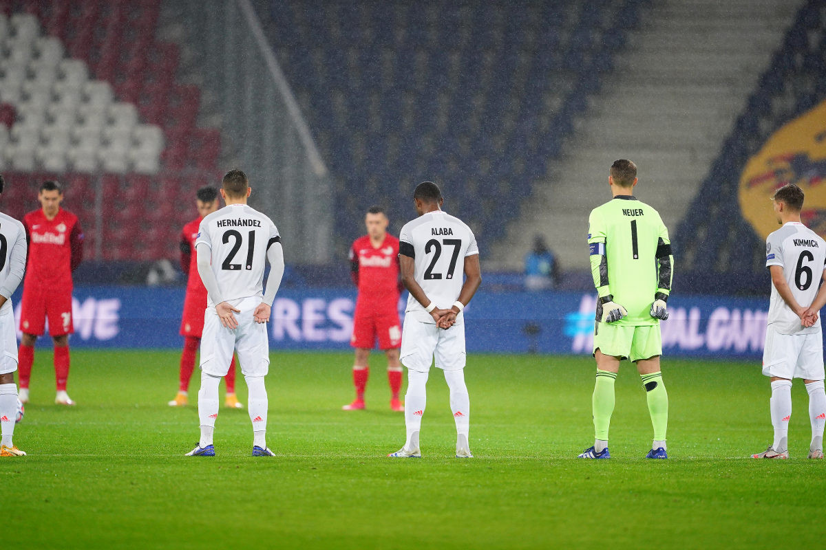 Na praznom stadionu u Salzburgu pozornost privukao transparent s porukom iza gola
