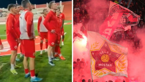Red Army postrojio igrače FK Velež: "Oni se tamo bore za titulu, a vi se borite za opstanak"