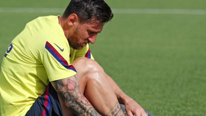 Messi stigao na trening Barcelone!