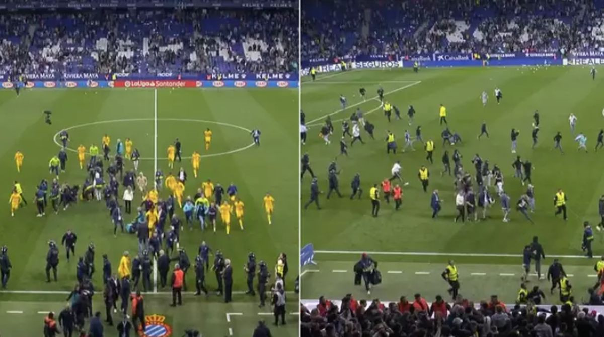 Igrači Barcelone spašavali živu glavu: Slavili su titulu, a onda su počeli da bježe po terenu!