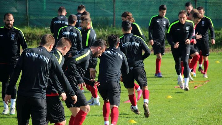 Fudbaleri Sarajeva trenirali pred derbi